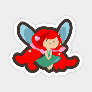 Lineless Tiny Fairy Girl Magnet