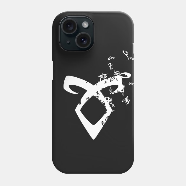 Shadowhunters rune - white runes Phone Case by Vane22april