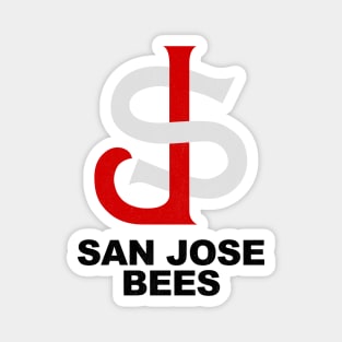 Classic San Jose Bees Baseball 1962 Magnet