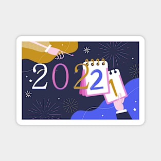 Changing year Concept 2022 Magnet