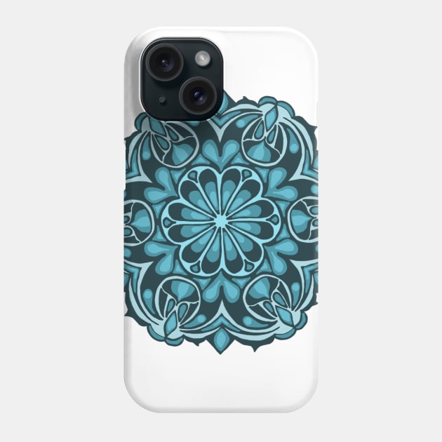 Blue mandala Phone Case by brooklynmpls