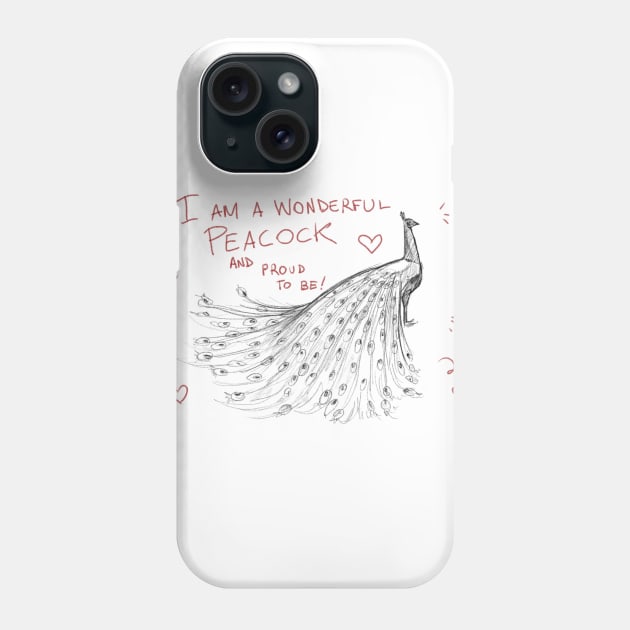 Proud peacock Phone Case by Hoshimem