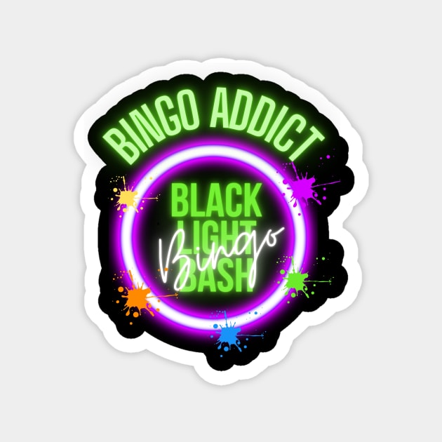 Bingo Addict Summer Blacklight Bingo Bash 2022 Magnet by Confessions Of A Bingo Addict