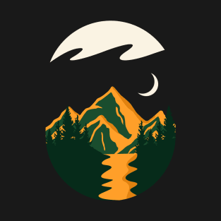 forest and hills retro style T-Shirt