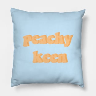 peachy keen Pillow