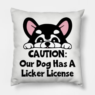 Licker License Pillow