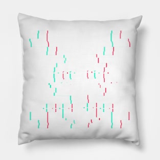 Pixel Skull Distort Pillow