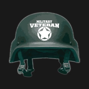 Military Vet helmet T-Shirt