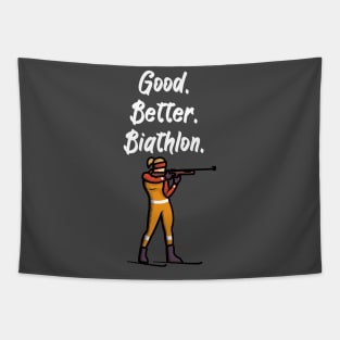 Good Better Biathlon Tapestry