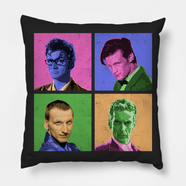 DR WARWHOL Pillow by Skullpy