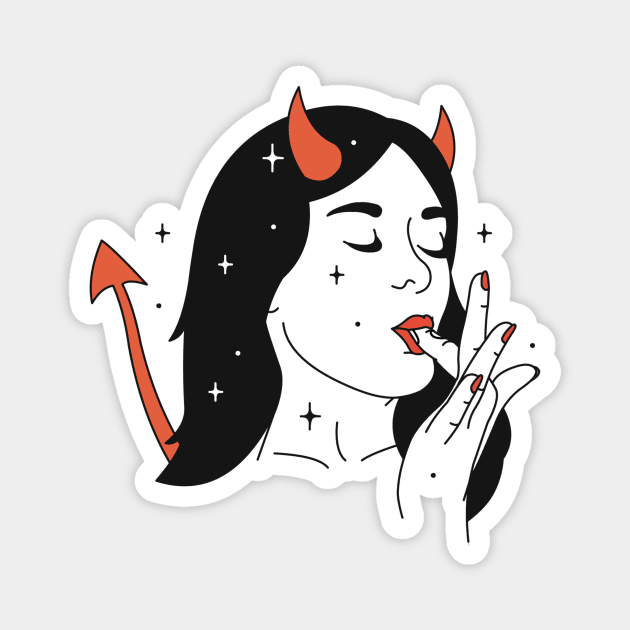 Devil Lick Magnet by eromatica