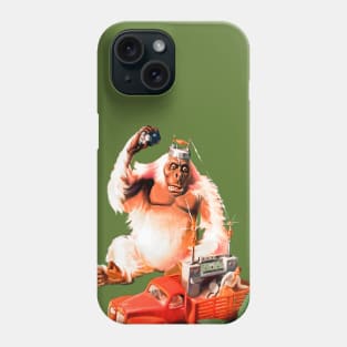 Gorilla Monkey Primate King Kong Retro Comics Vintage War of the Giant Apes Phone Case