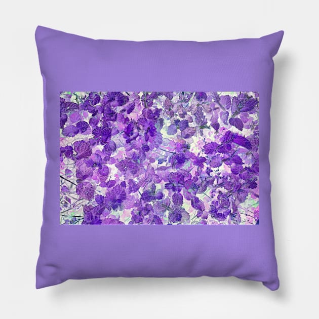 Peppermint Leaves Background Pillow by mavicfe