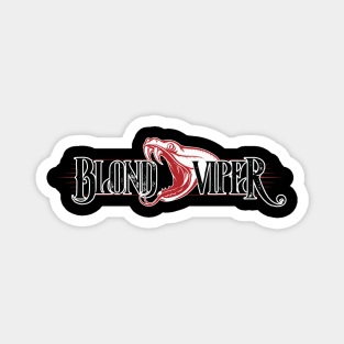 Blond Viper Logo Black Magnet