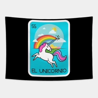 El Unicornio loteria Tapestry