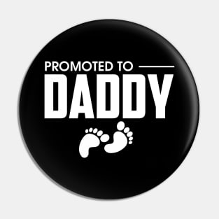 Cute Promoted To Daddy Pregnancy Announcement Pin