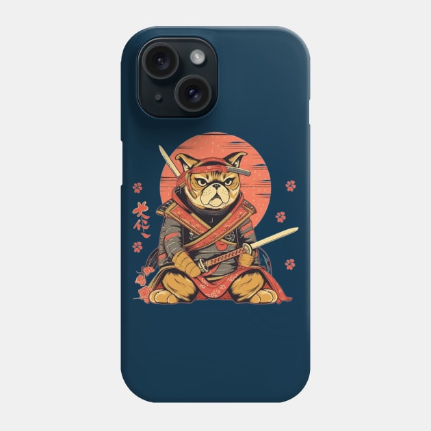 Samurai Dog Phone Case by Stitch & Stride