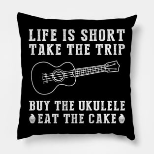 Ukulele Serenade: Strumming through Life's Adventures with Sweet Melodies! Pillow