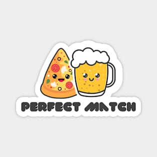 Pizza & cerveza, perfect match Magnet