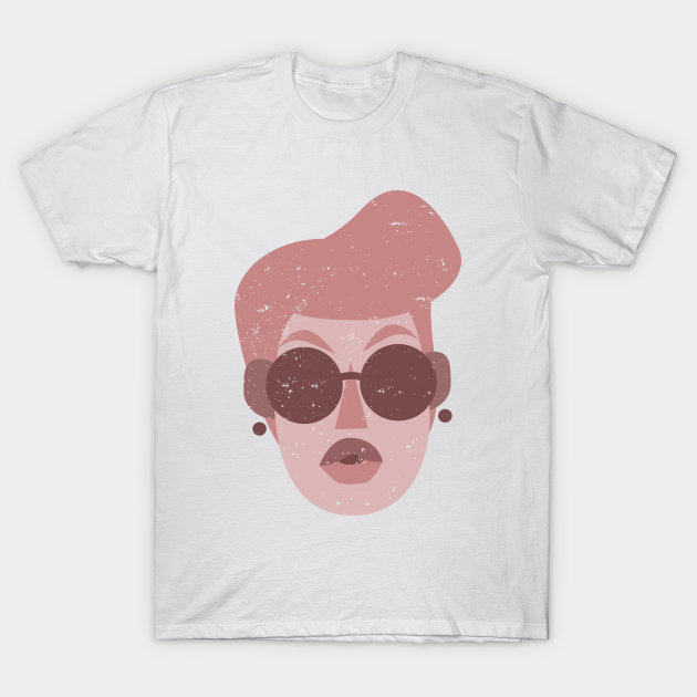 Discover Retro Babe (Rose Distressed) - Retro Cartoon Style - T-Shirt