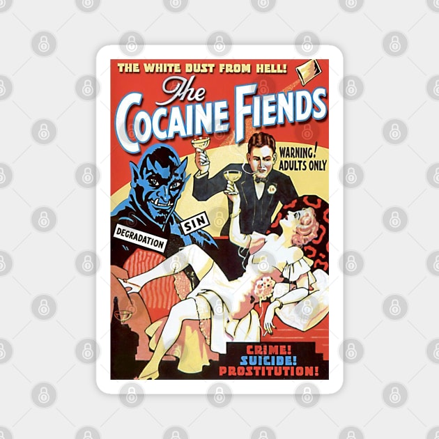 The Cocaine Fiends Magnet by EarlGreyTees