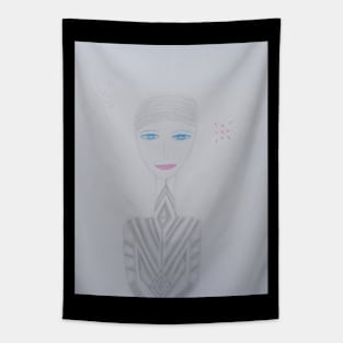 Sabine Unique Portrait Art Tapestry