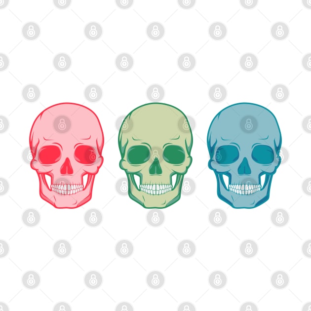 RGB Skulls by area-design