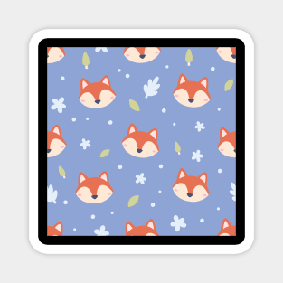 Blueberry fox Magnet