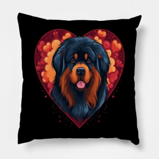 Tibetan Mastiff Valentine Day Pillow