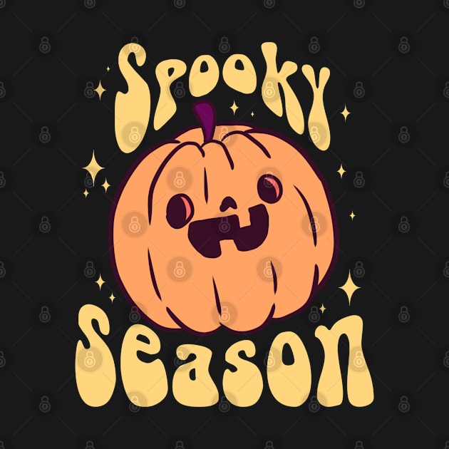 Spooky season a fun and cute halloween pumpkin by Yarafantasyart