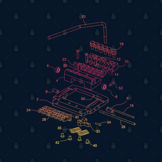 Tremolo Schematic by hizmusicapparel