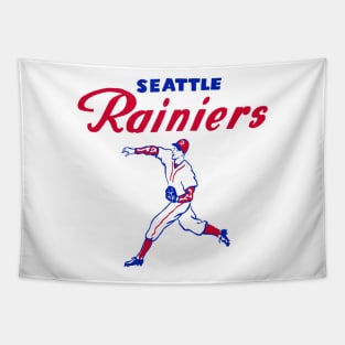 Iconic Seattle Rainiers Baseball Tapestry