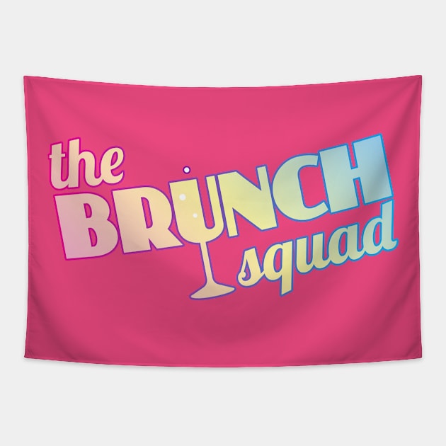 The Brunch Squad (pastel) Tapestry by BRAVOMAXXX