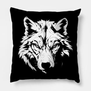 wolf face Pillow