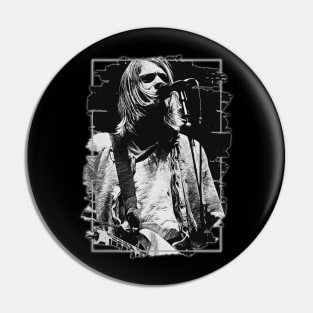 Grunge Music \\ Brush Art Pin