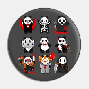 Horror panda Pin