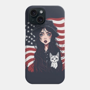 Patriotic Cat Mother Phone Case