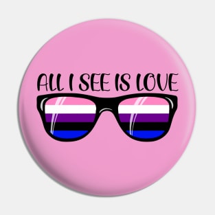 Genderfluid Sunglasses - Love Pin