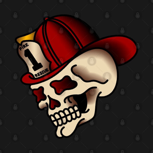 Firefighter Skull by OldSalt