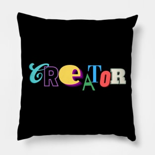 Creator color block Pillow