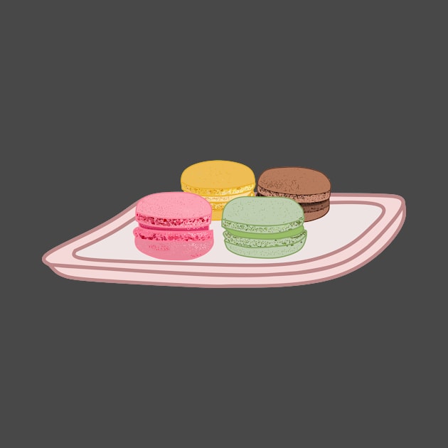 Macaron cartoon illustration by Miss Cartoon