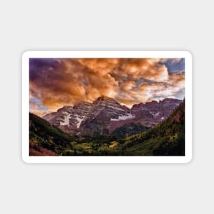 Maroon Bells Sunset Magnet