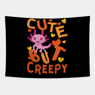 Cute But Creepy axolotl Halloween costume Tapestry