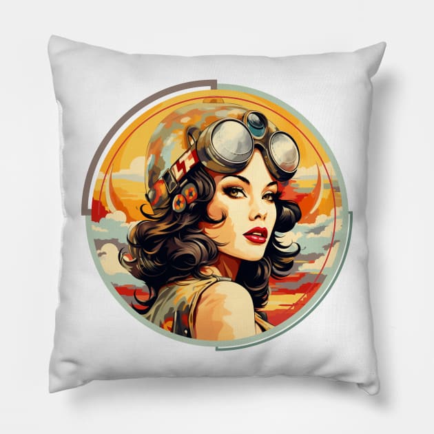 Pinup2 Pillow by FreedomIllustrations