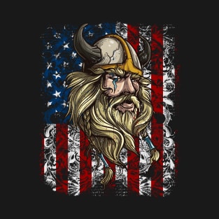 Viking Nordic Warrior American T-Shirt