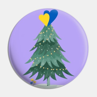 Ukraine Christmas Pin