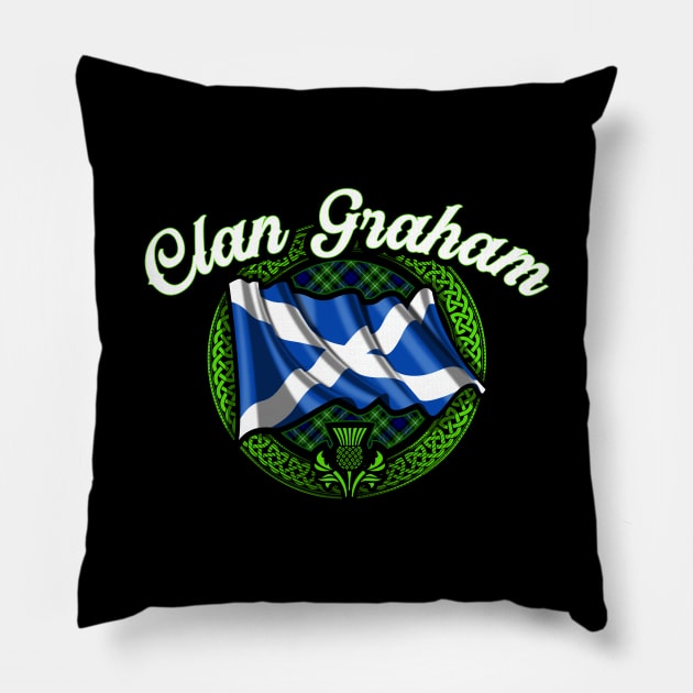 Scottish Flag Clan Graham Pillow by Celtic Folk