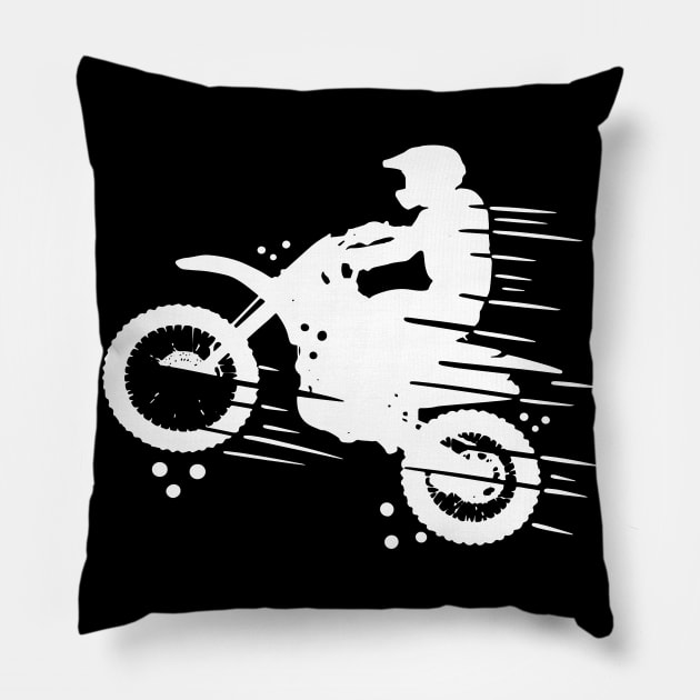 DIRT BIKING: Heals My Soul Pillow by Shirtjaeger