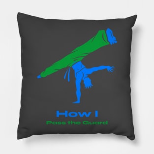 BJJ shirt-how I pass the guard Pillow