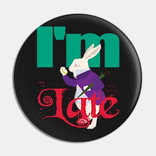 White Rabbit - I'm Late Pin